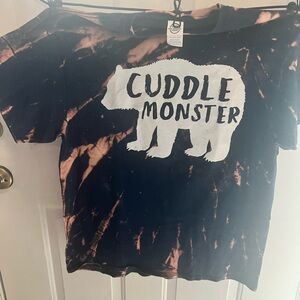 Delta blue and white Short Sleeve Tee Cuddle Monster